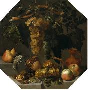 Juan de  Espinosa Bodego ochavado con racimos de uvas oil painting